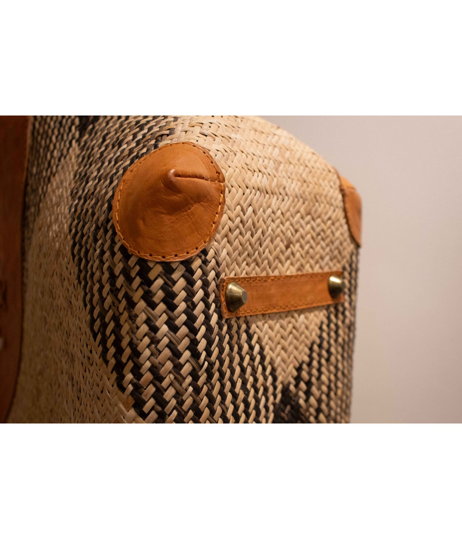 ANA Handwoven Rattan & Leather Tote – Limited Edition | AS'FALL ANA Handwoven Rattan & Leather Tote – Limited Edition | AS'FALL