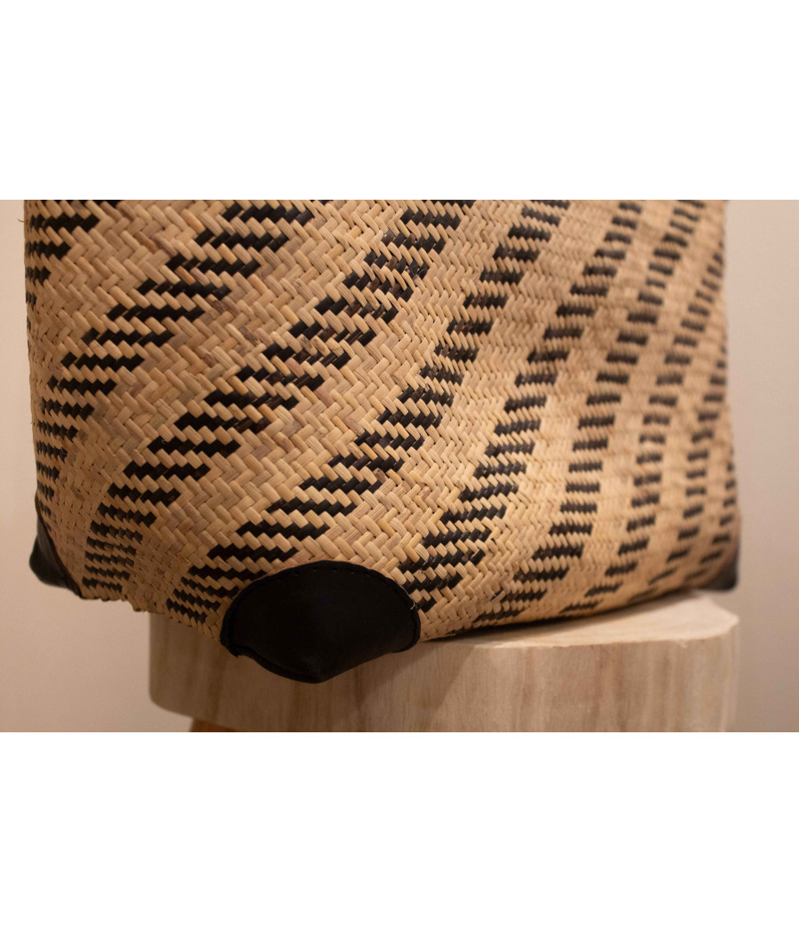 ANA Handwoven Rattan & Leather Tote – Limited Edition | AS'FALL ANA Handwoven Rattan & Leather Tote – Limited Edition | AS'FALL