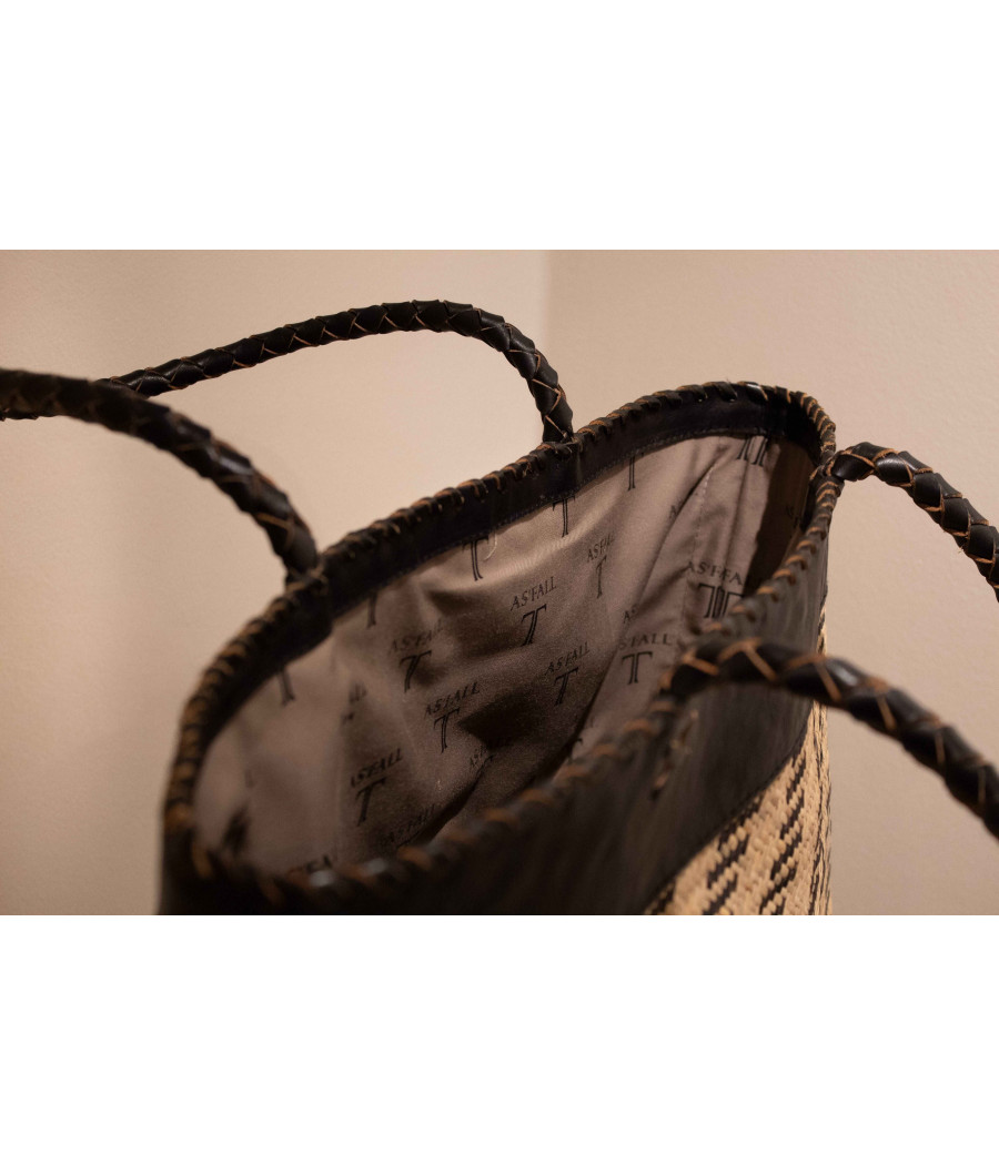 ANA Handwoven Rattan & Leather Tote – Limited Edition | AS'FALL ANA Handwoven Rattan & Leather Tote – Limited Edition | AS'FALL