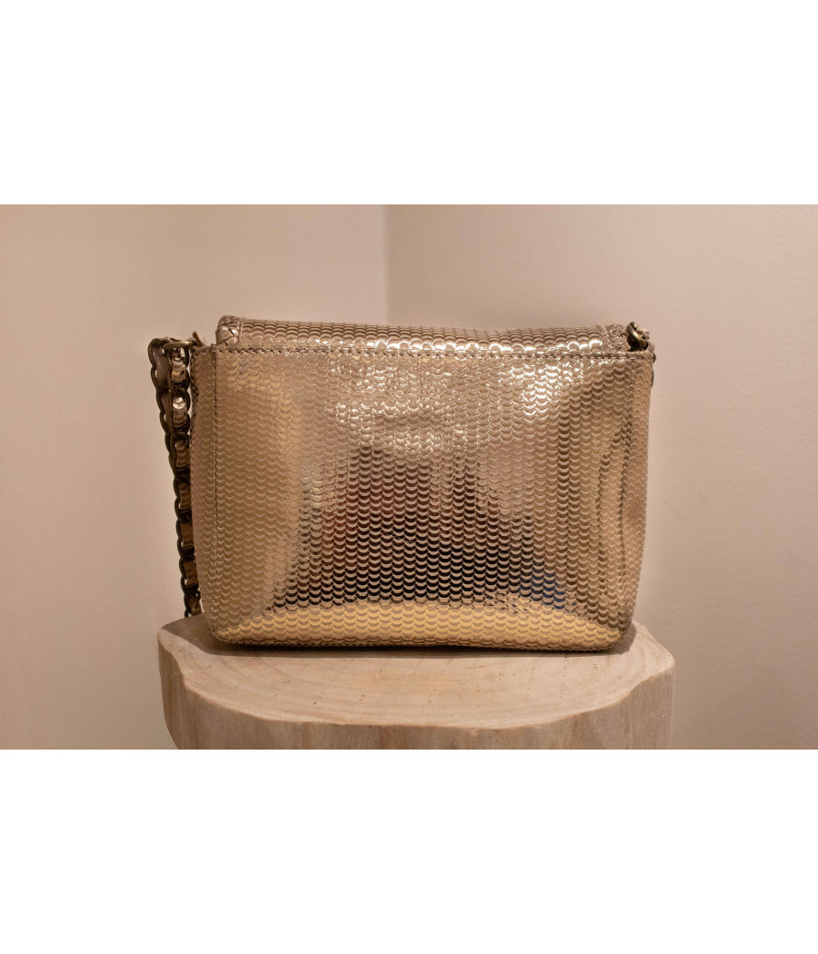 CASAMANCE Metallic Cow Leather Shoulder Bag – Artisanal Shine|AS'FALL