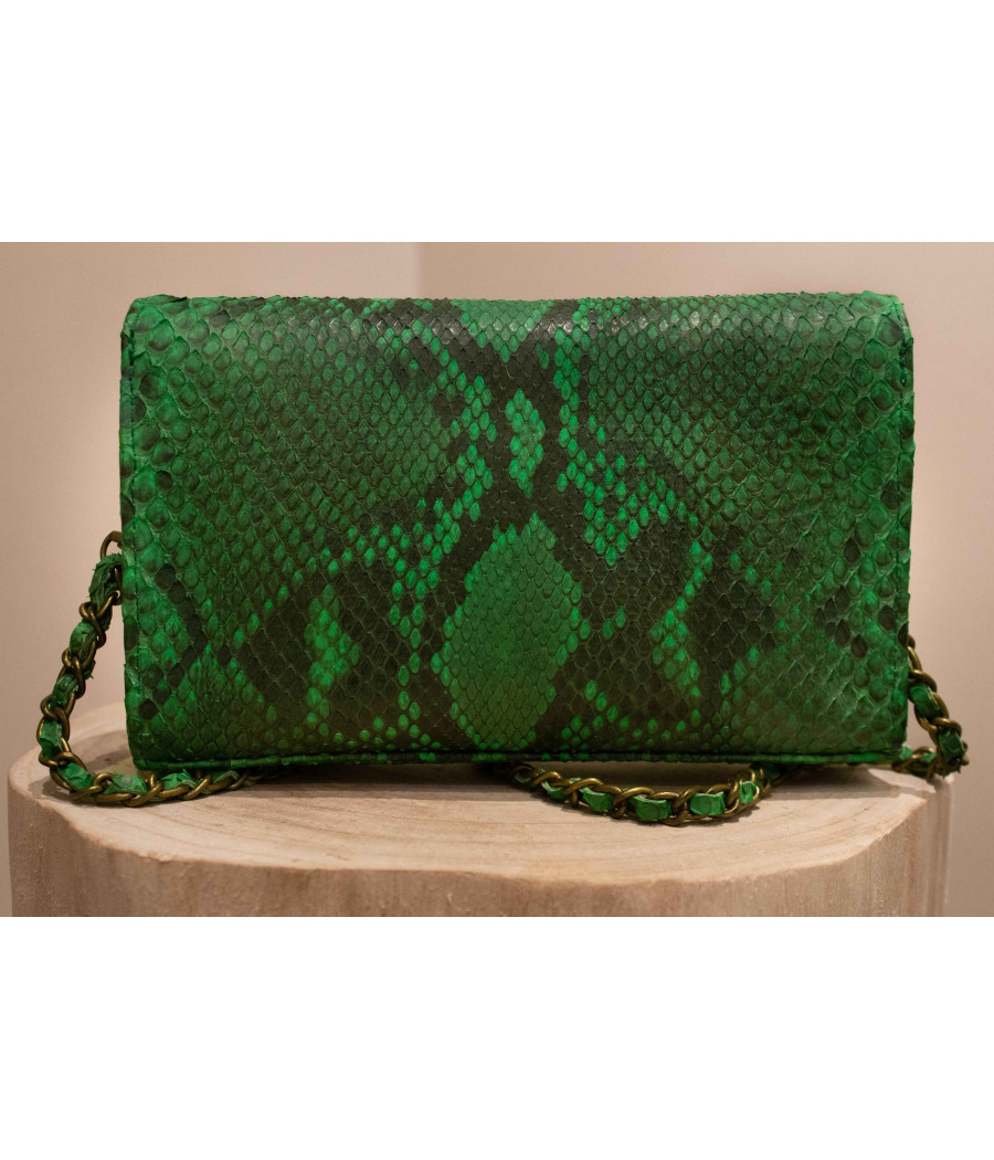 RIO Signature Python Leather Purse – Elegant & Artisanal | AS'FALL