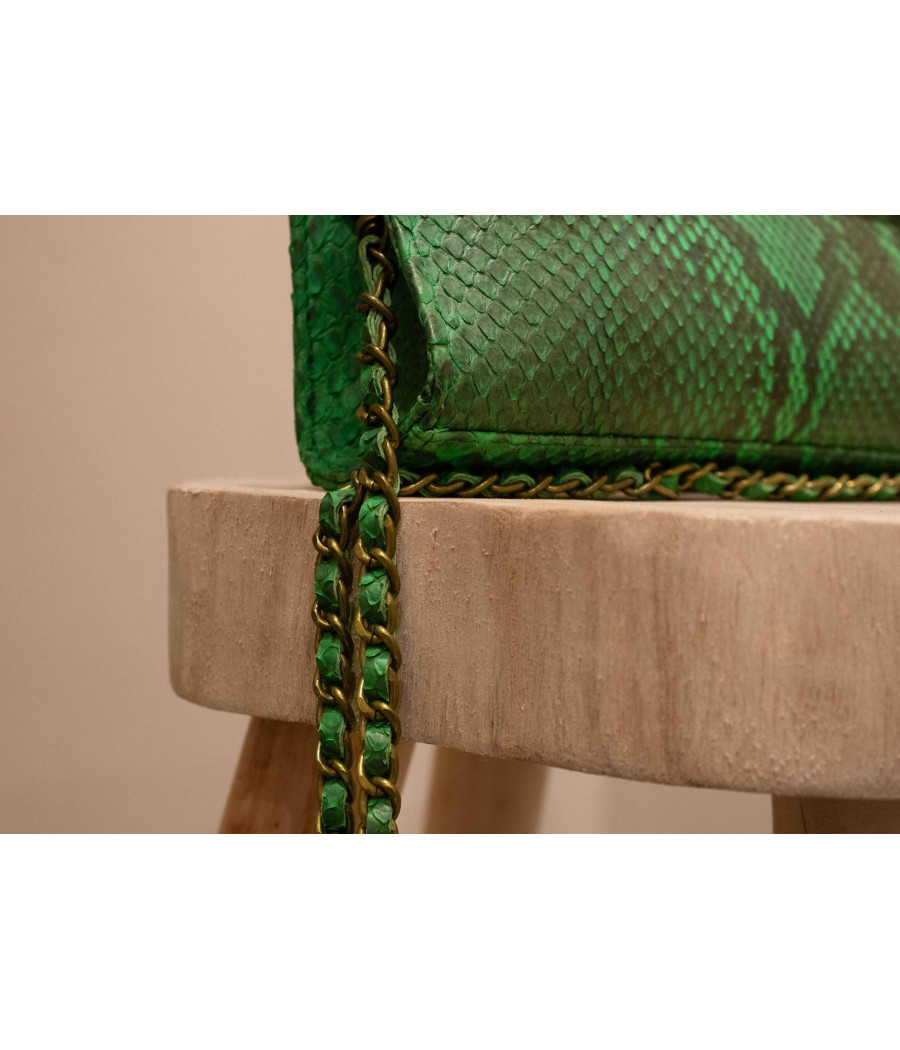 RIO Signature Python Leather Purse – Elegant & Artisanal | AS'FALL