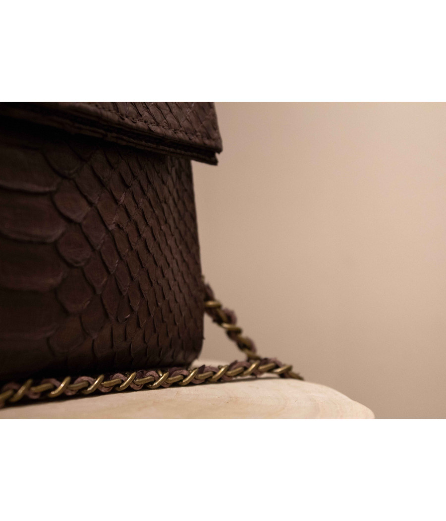 RIO Signature Python Leather Purse – Elegant & Artisanal | AS'FALL