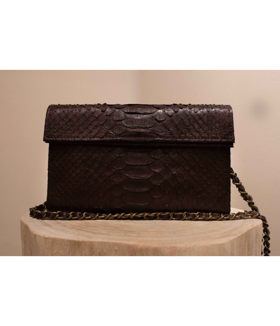RIO Signature Python Leather Purse – Elegant & Artisanal | AS'FALL