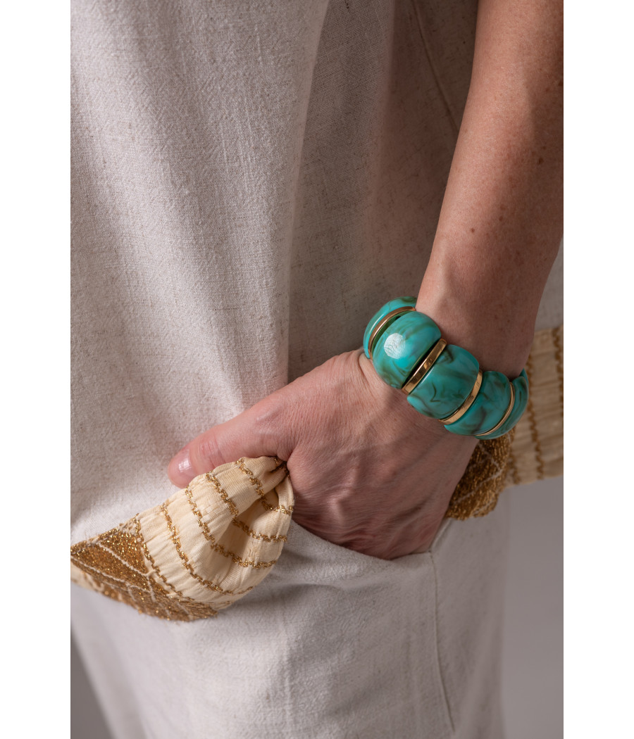 CALIFORNIA Resin Cuff – Elastic Fit, Unique Marbled Design| AS'FALL