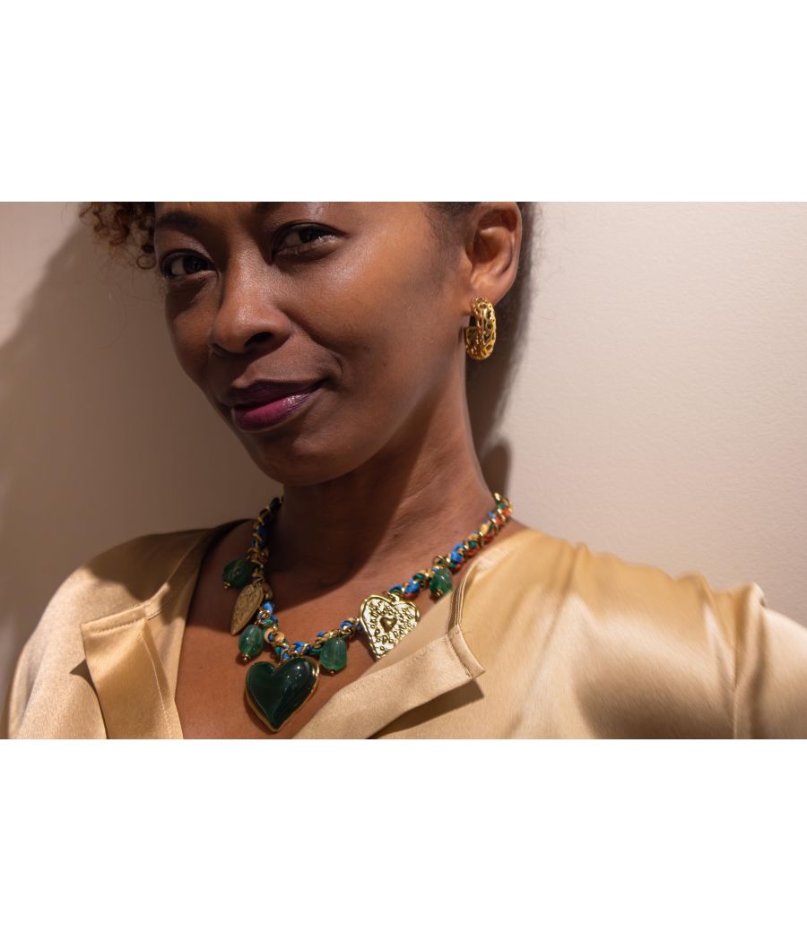 AMOUR 12K Gold-Filled Butterfly Collar Necklace–Adjustable|AS'FALL