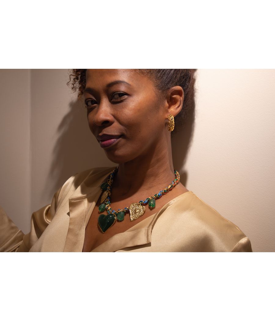 AMOUR 12K Gold-Filled Butterfly Collar Necklace–Adjustable|AS'FALL