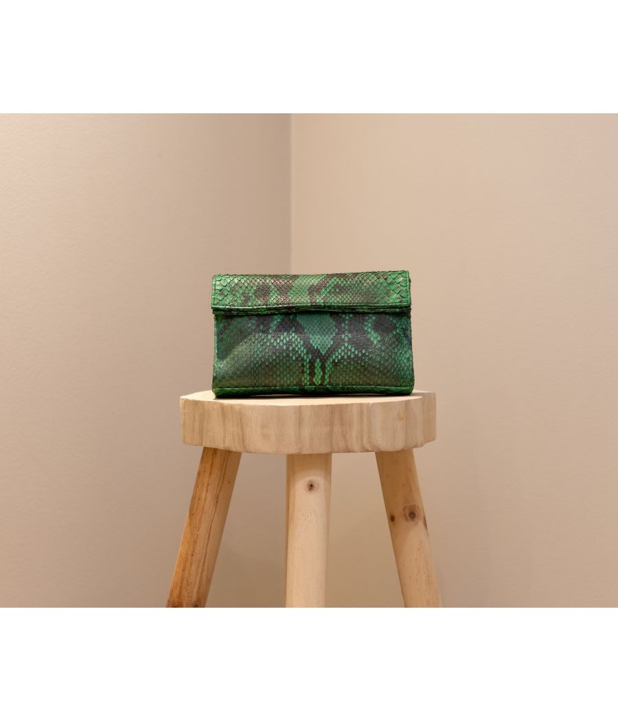 RIO Signature Python Leather Purse – Elegant & Artisanal | AS'FALL
