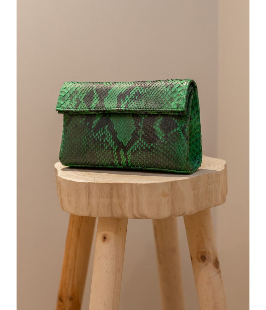 RIO Signature Python Leather Purse – Elegant & Artisanal | AS'FALL