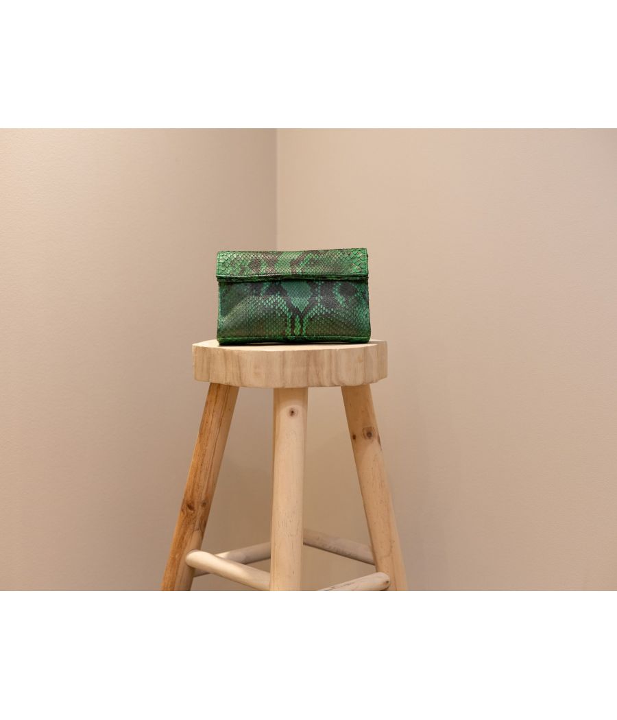 RIO Signature Python Leather Purse – Elegant & Artisanal | AS'FALL
