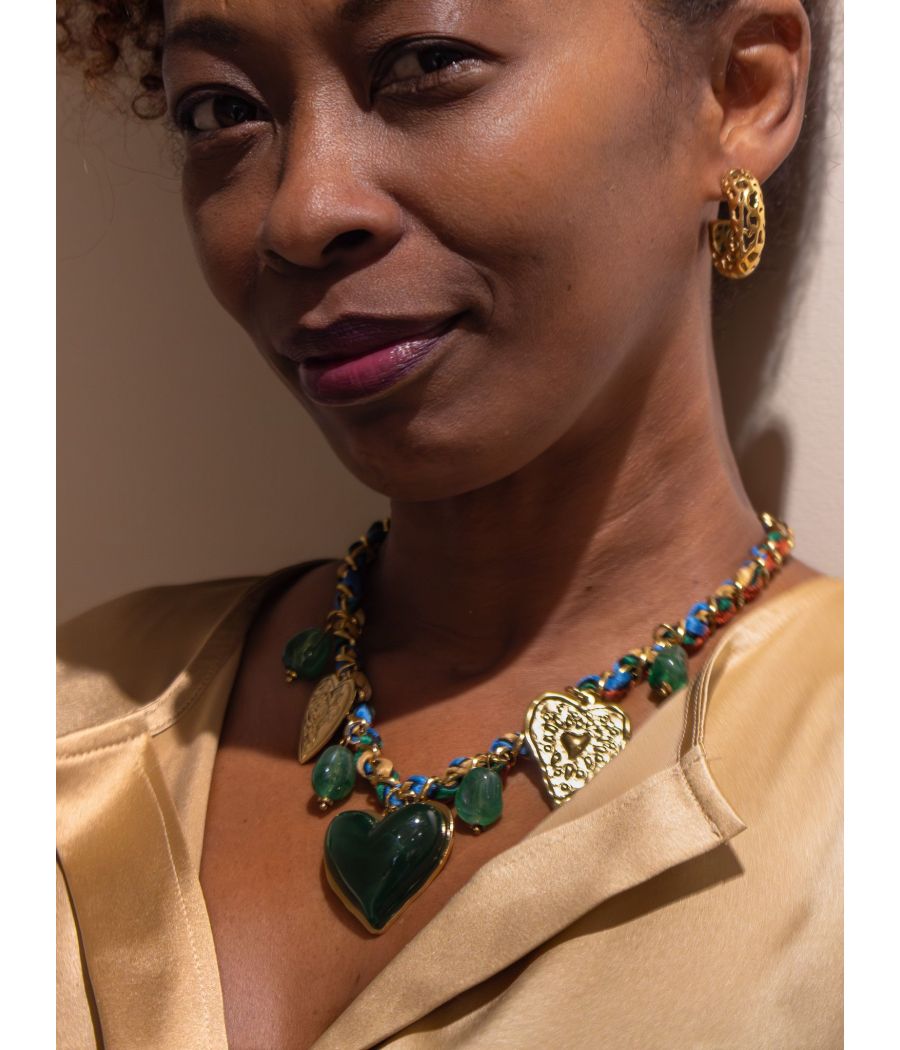 AMOUR 12K Gold-Filled Butterfly Collar Necklace–Adjustable|AS'FALL