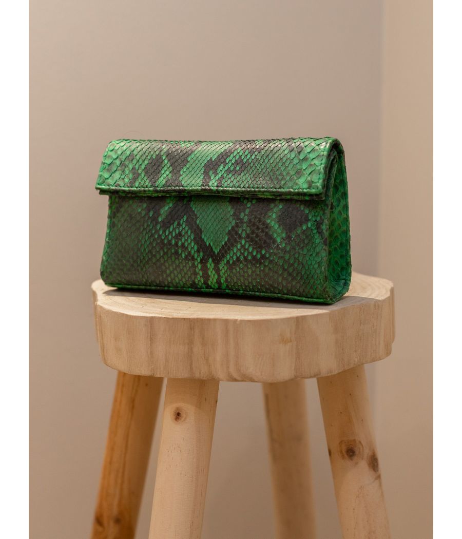 RIO Signature Python Leather Purse – Elegant & Artisanal | AS'FALL