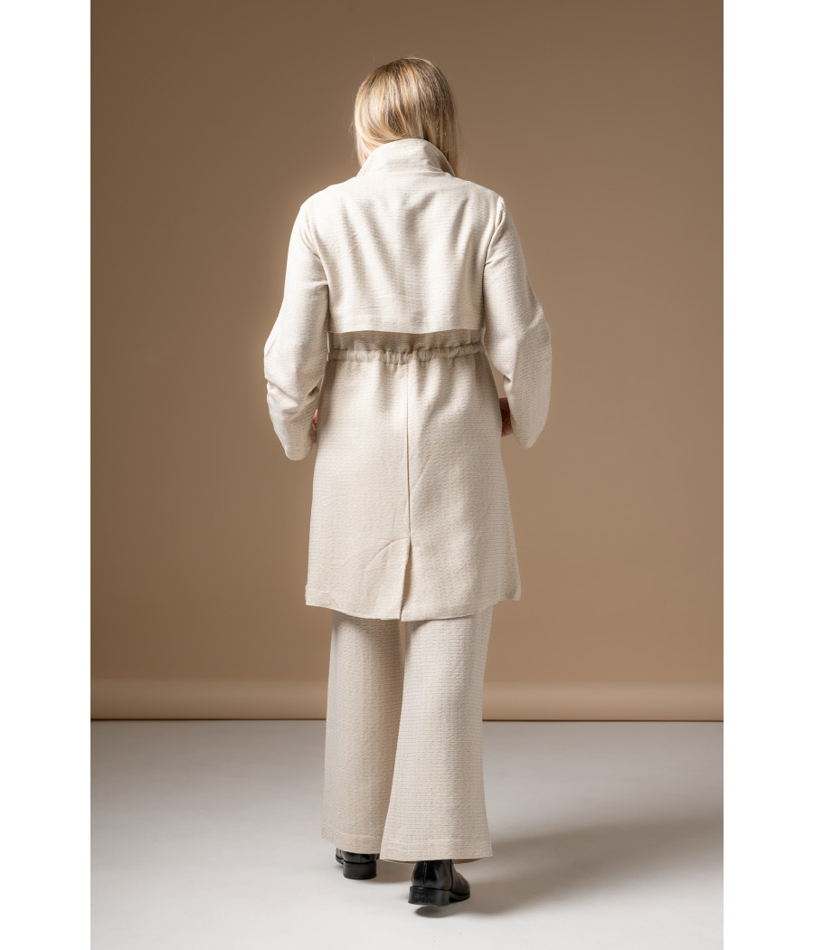 Embroidered Cotton Blend Trench Coat – Casual Elegant Luxury | AS'FALL