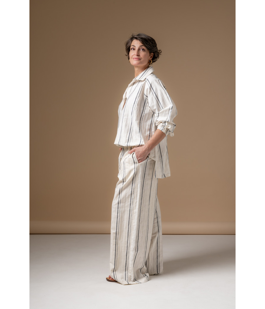 BIBA TOP - Oversized Linen & Cotton Shirt | AS'FALL BIBA TOP - Oversized Linen & Cotton Shirt | AS'FALL