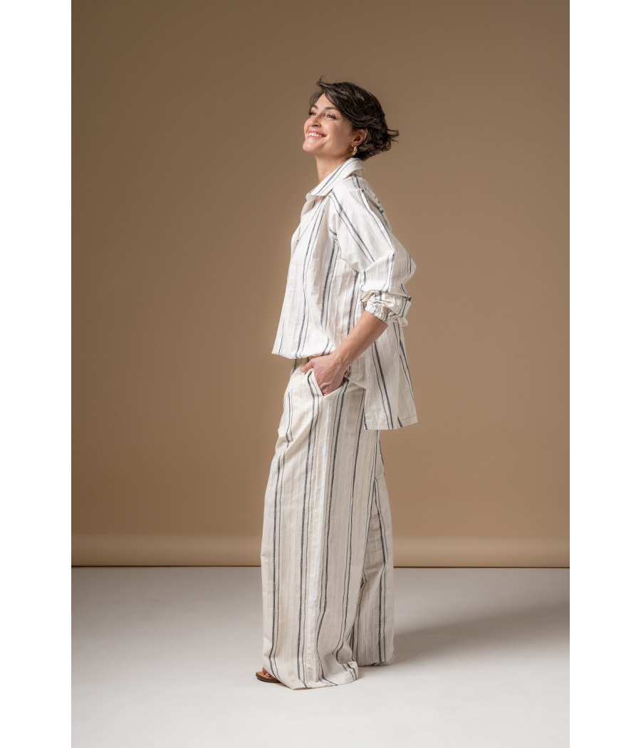 BIBA TOP - Oversized Linen & Cotton Shirt | AS'FALL BIBA TOP - Oversized Linen & Cotton Shirt | AS'FALL