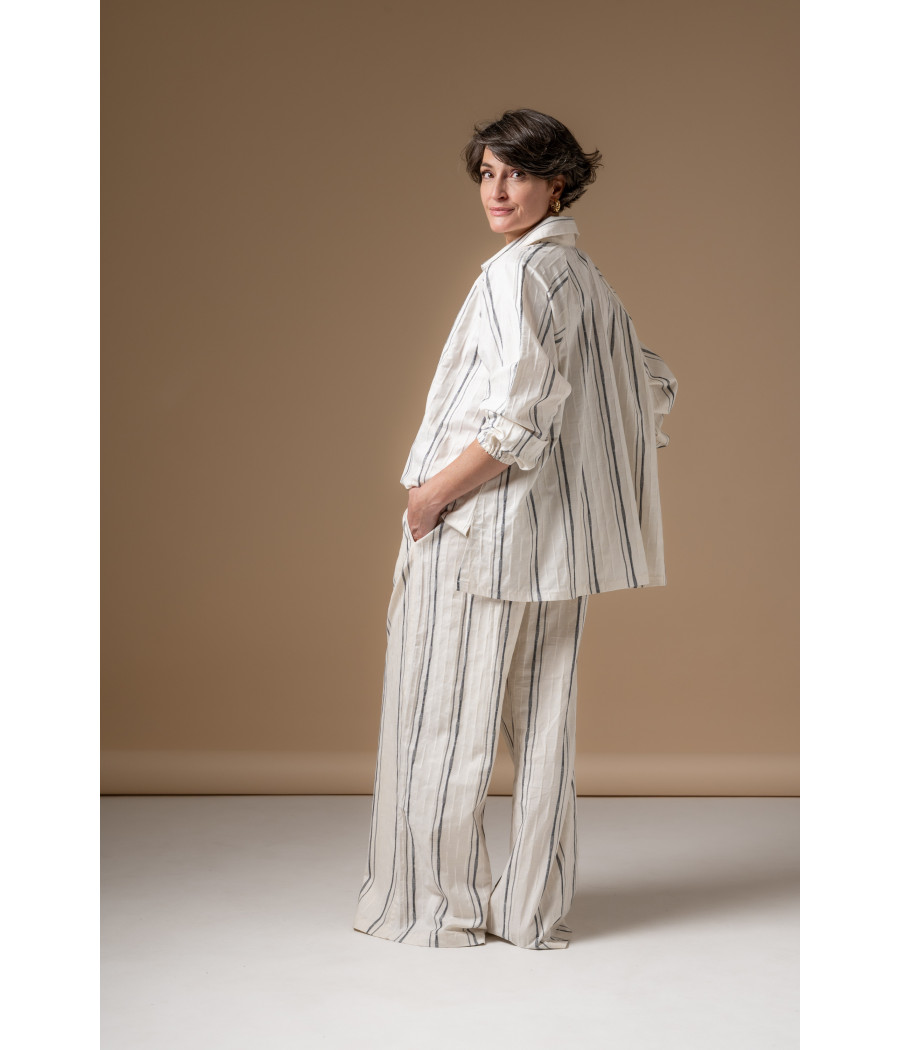 BIBA TOP - Oversized Linen & Cotton Shirt | AS'FALL BIBA TOP - Oversized Linen & Cotton Shirt | AS'FALL