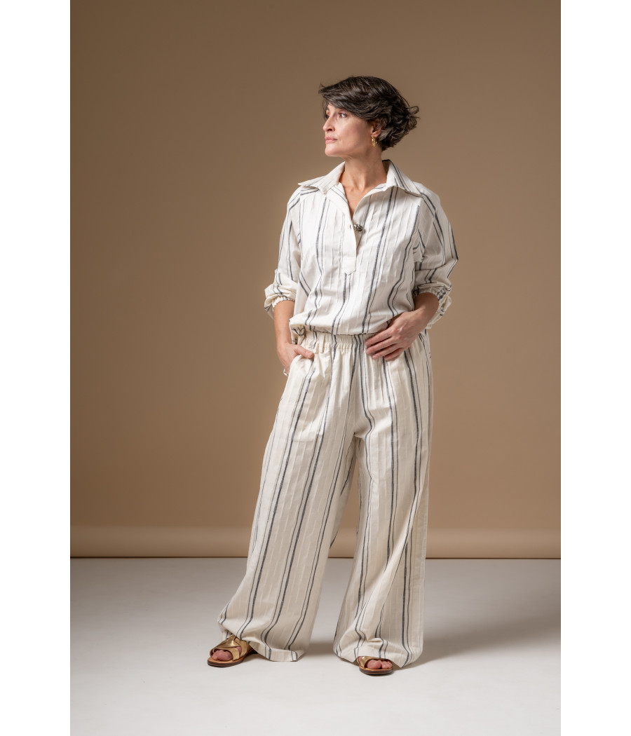 BIBA TOP - Oversized Linen & Cotton Shirt | AS'FALL BIBA TOP - Oversized Linen & Cotton Shirt | AS'FALL