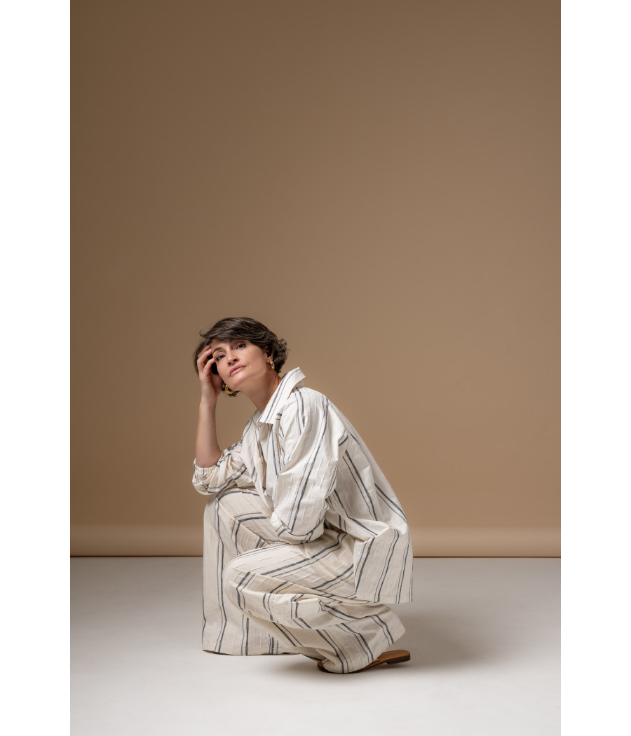 BIBA TOP - Oversized Linen & Cotton Shirt | AS'FALL BIBA TOP - Oversized Linen & Cotton Shirt | AS'FALL