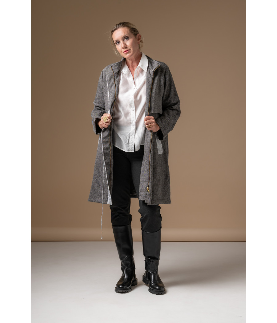 SAMBA TRENCH COAT – Embroidered Cotton Blend Luxury | AS'FALL