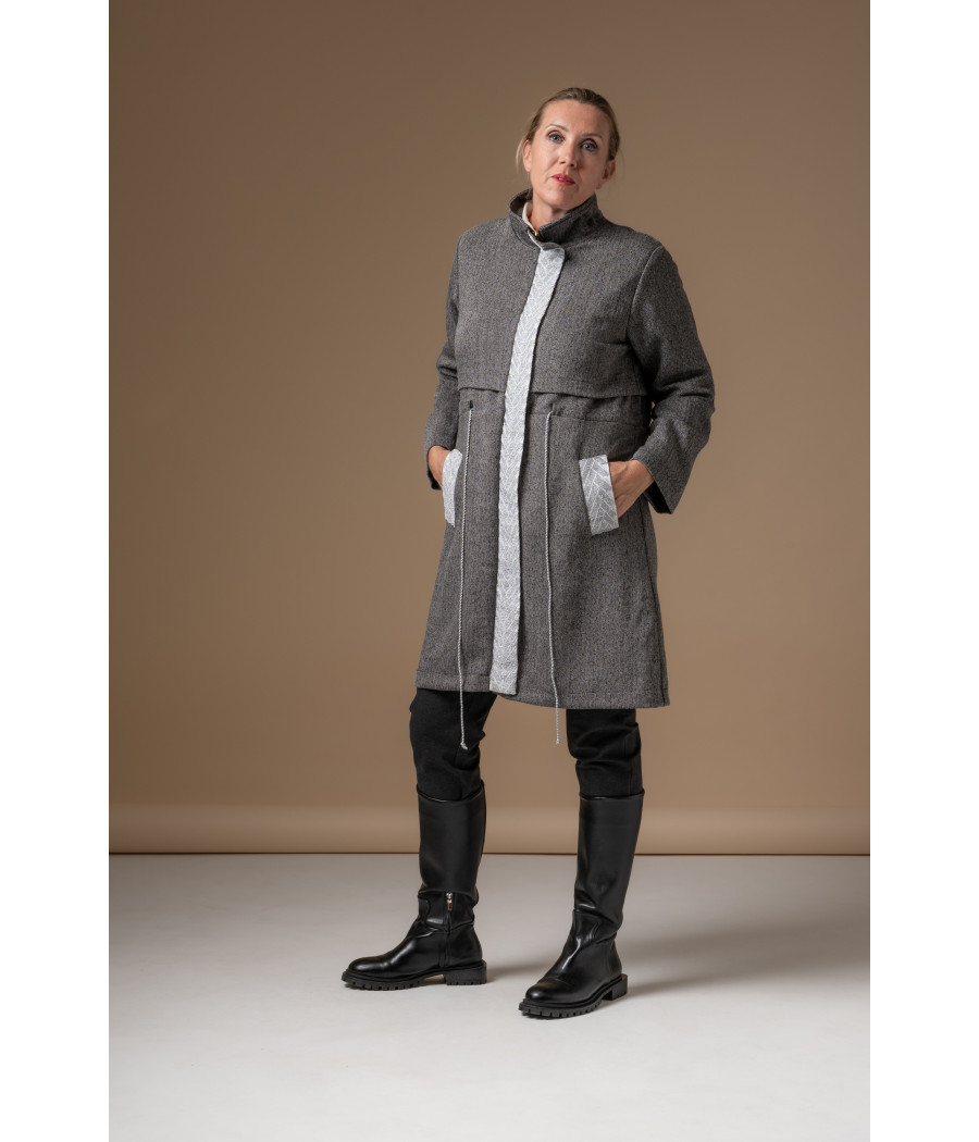 SAMBA TRENCH COAT – Embroidered Cotton Blend Luxury | AS'FALL