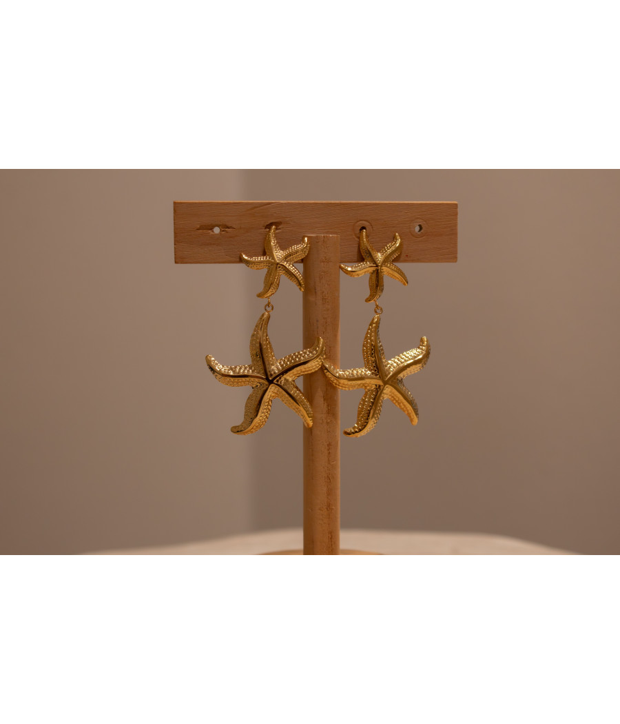 LISA Chunky Gold Statement Earrings – Durable & Hypoallergenic|AS'FALL