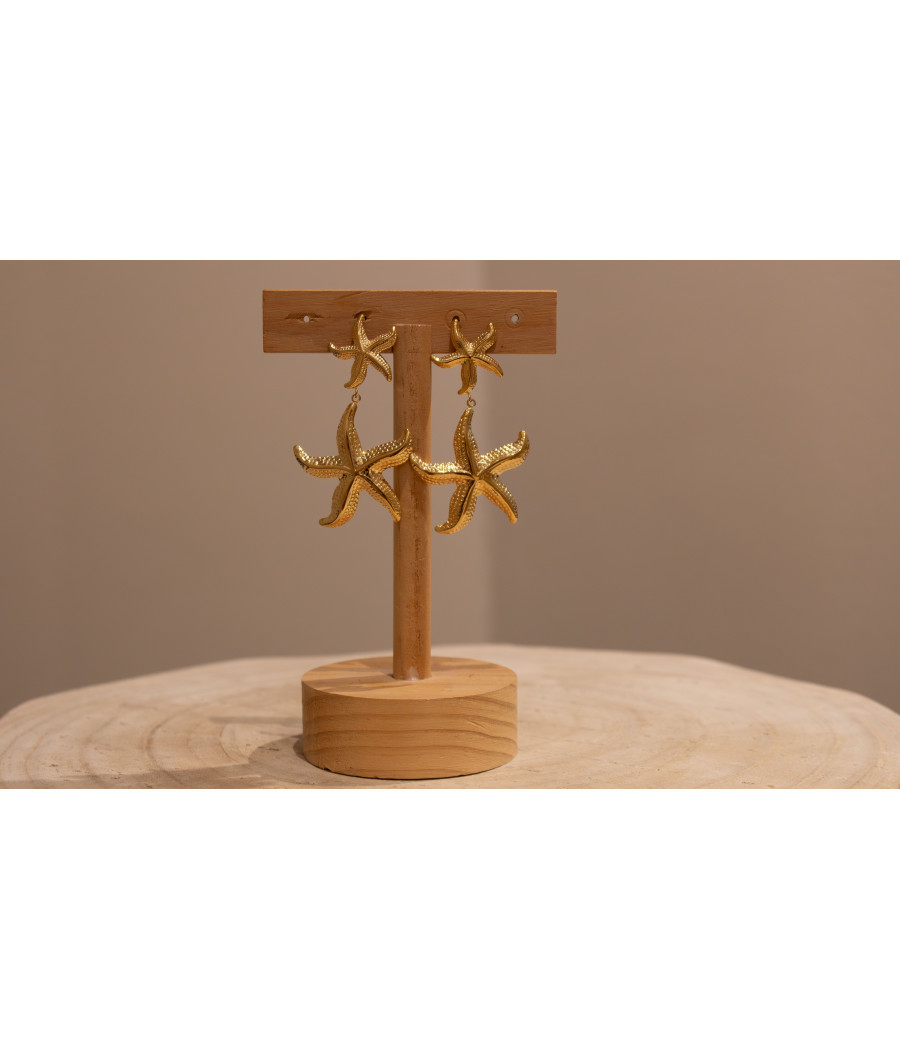 LISA Chunky Gold Statement Earrings – Durable & Hypoallergenic|AS'FALL