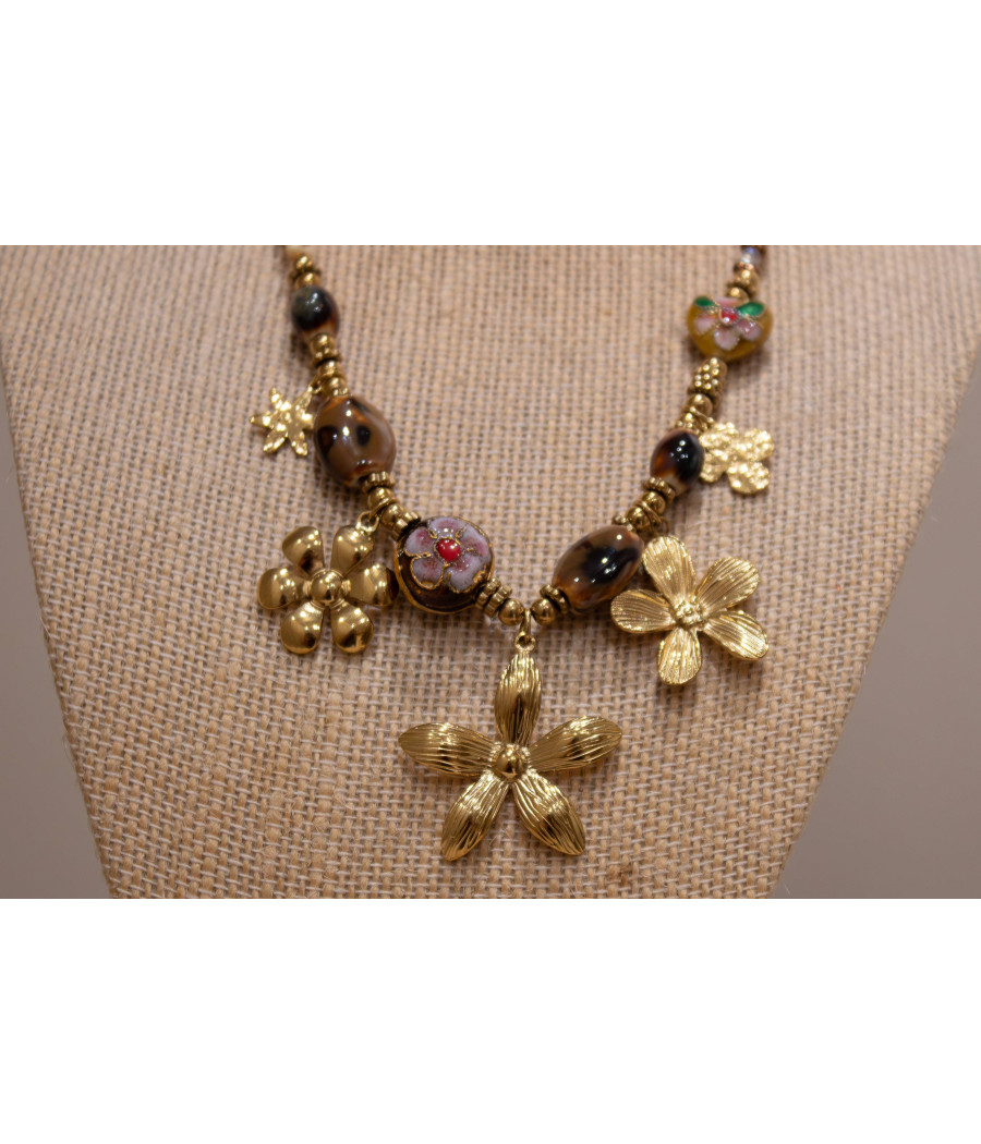 RENZO 14K Gold-Filled Butterfly Collar Necklace–Adjustable|AS'FALL