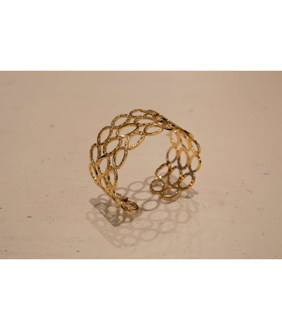 ELEONORE 14K Gold-Filled Arm Cuff Bracelet – Hinged | AS'FALL