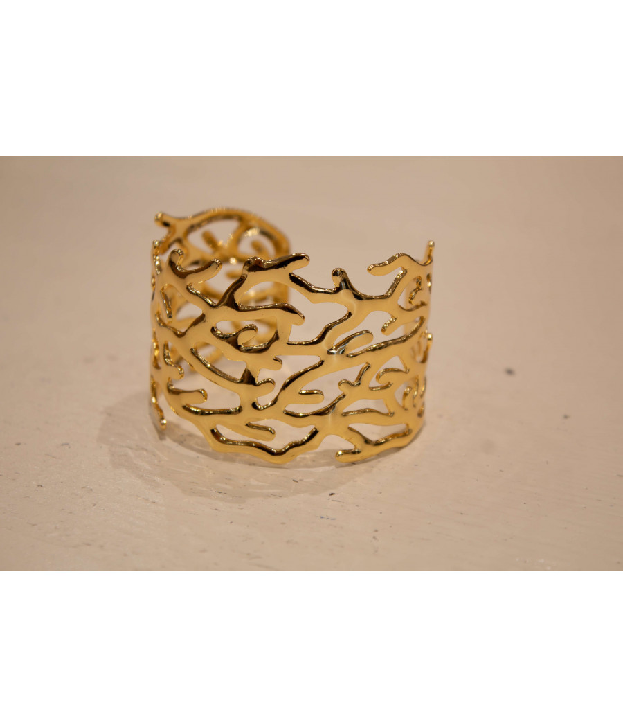 LIRA 14K Gold-Filled Bold Arm Cuff – Hinged, Hypoallergenic | AS'FALL